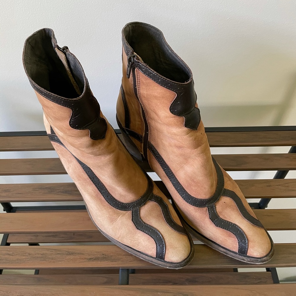 Free People • leather western booties - Picture 3 of 7